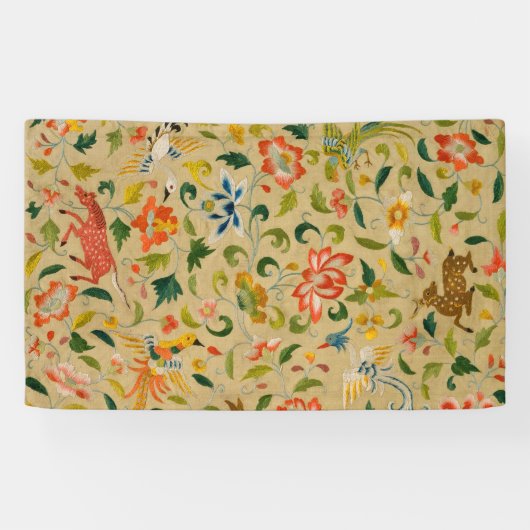 動物アンティーク馬鳥鹿ウサギ 横断幕 (横)