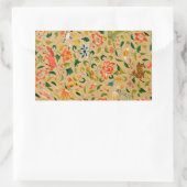 動物アンティーク馬鳥鹿ウサギ 長方形シール (バッグ)