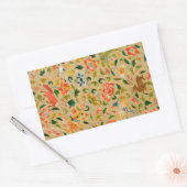 動物アンティーク馬鳥鹿ウサギ 長方形シール (封筒)