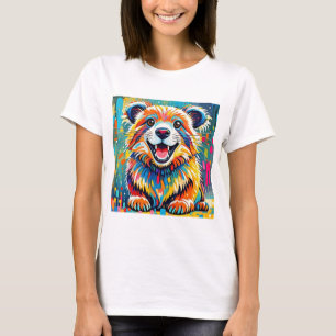 動物アートデザインはっきりした、ダイナミック Tシャツ