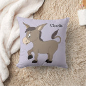 動物イラストレーション名前をカスタムするキッズ装飾用クッション クッション (ブランケット)