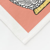 動物イラスト名前をカスタムするフリースブランケット フリースブランケット (角)