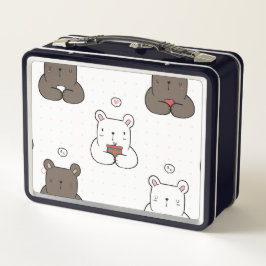動物イラスト メタルランチボックス