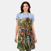 動物エプロン エプロン (着用した状態)