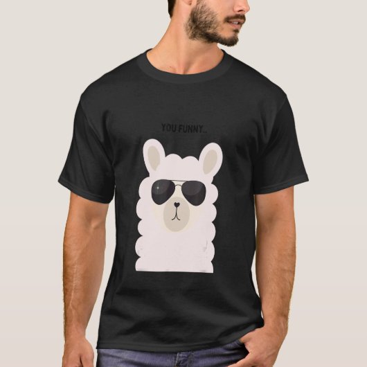 動物カッコいいの羊の優しいかわいい羊 Tシャツ (正面)