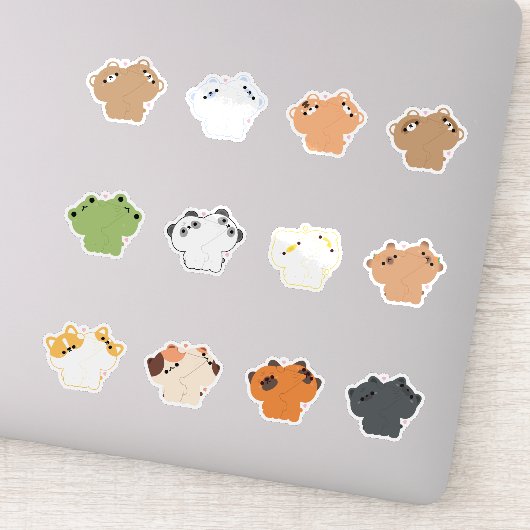 動物カップル シール (詳細)