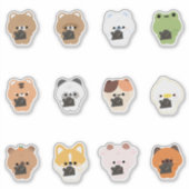 動物カメラ シール (正面)