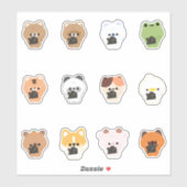 動物カメラ シール (シート)