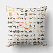 動物カラフルのパターン#4 クッション (裏面)