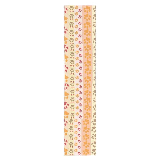 動物カラフルの前刷 ショートテーブルランナー (正面)