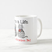 動物カラフルの救助とペットの養子縁組 コーヒーマグカップ (正面右)