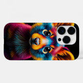 動物カラフル抽象芸術鮮やかアート Case-Mate iPhoneケース (裏面 (横))