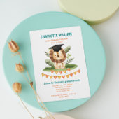 動物キップレスクール写真卒業パーティー 招待状