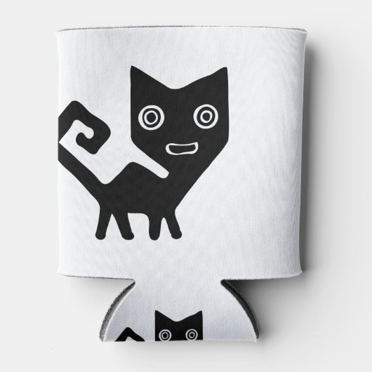 動物キャットクーガー哺乳動物山獅子パンサー 缶クーラー (正面)