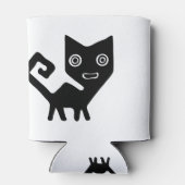 動物キャットクーガー哺乳動物山獅子パンサー 缶クーラー (裏面)