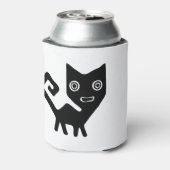 動物キャットクーガー哺乳動物山獅子パンサー 缶クーラー (缶裏面)