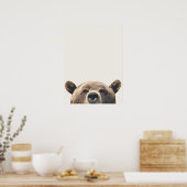 動物クマ ポスター (キッチン)
