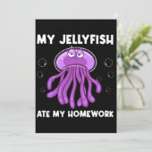 動物クラゲ好き サンキューカード (スタンド正面)