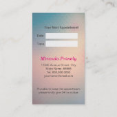 動物クリニック病院ペットケアシッター ゴールドアニマル 予約カード (裏面)