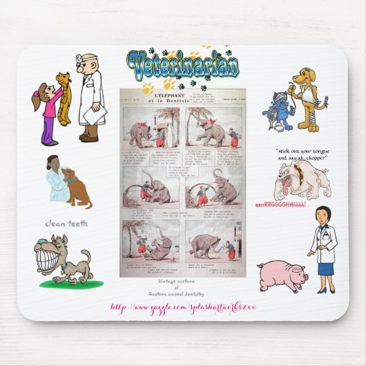 動物クリニック マウスパッド (正面)