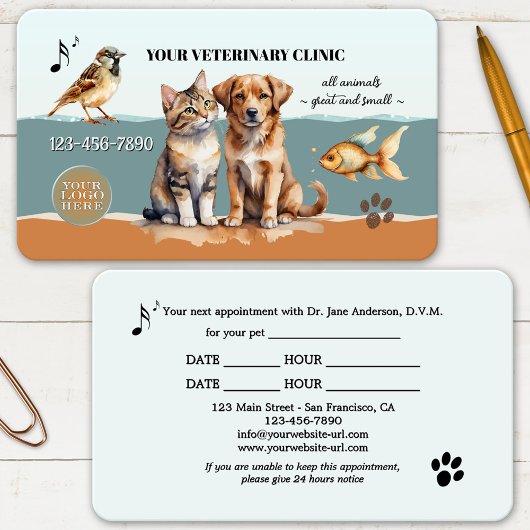 動物クリニック 獣医 予約 業務 カード
