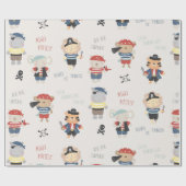 動物クルーパーティー海賊包み紙 ラッピングペーパー (フラット)