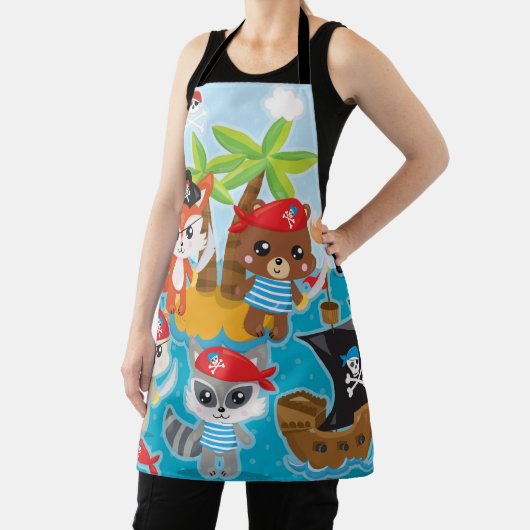 動物クルー海賊パーティーエプロン エプロン (インサイチュ)