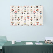 動物クルーkidパーティー海賊バナー 横断幕 (トレードショー)