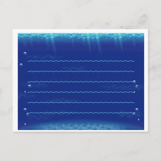 動物クロッシング新しい葉の水中静止型 ポストカード (正面)