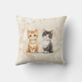 動物クール柄かわいい猫5 クッション (裏面)