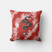 動物クール模様 – ドラゴン4 クッション (正面)