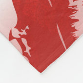 動物クール模様 – ドラゴン4 フリースブランケット (角)