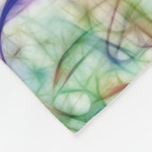 動物クール模様 – ファインアートユニコーン1 フリースブランケット (角)