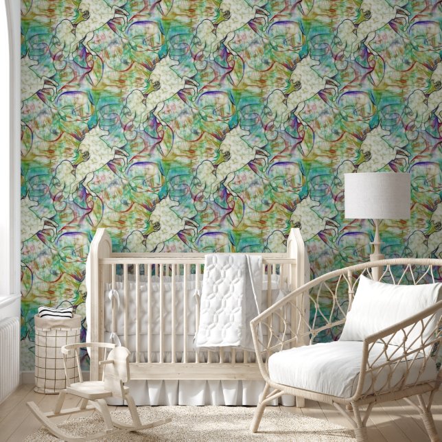 動物クール模様 – ファインアートユニコーン1 壁紙 (キッズ)