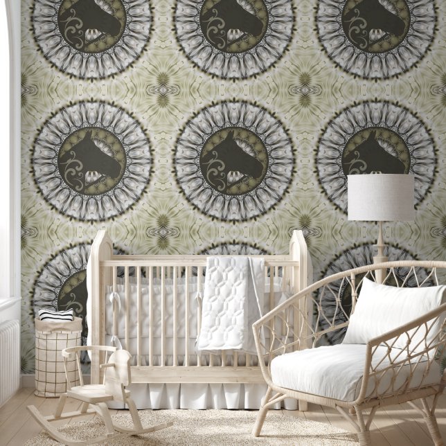 動物クール模様 – マンダラホース1 壁紙 (キッズ)