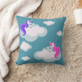 動物クール模様 – 漫画ユニコーン3 クッション (ブランケット)
