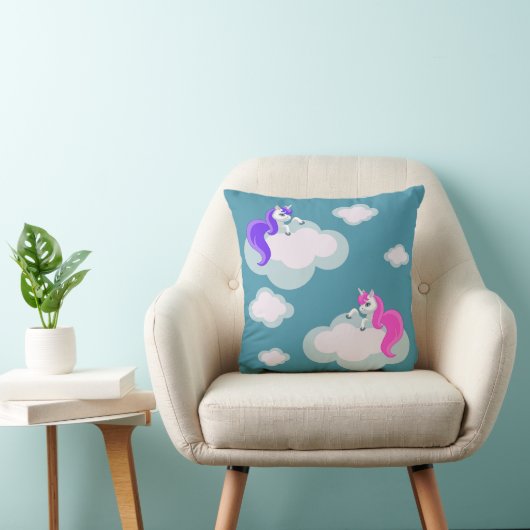 動物クール模様 – 漫画ユニコーン3 クッション (椅子)