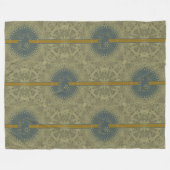 動物クール模様 – 象6 フリースブランケット (正面(横))