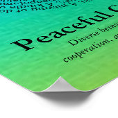 動物グループ名・平和共存ポスター ポスター (角)