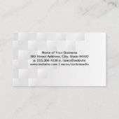 動物グルーミング | かわいいフワフワの犬 名刺 (裏面)