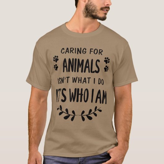動物ケア 動物用品 動物園の友達 Tシャツ (正面)