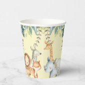 動物サファリかわいい男女兼用黄色のシャワー 紙コップ (右)