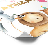 動物サファリの動物の誕生日表の記号を採用 ポスター (角)