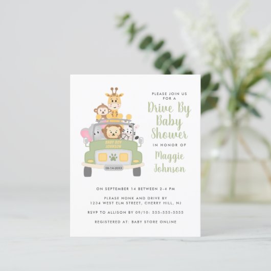 動物サファリベイビーシャワーによる予算のドライブ (スタンド正面)