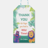 動物サファリ誕生日ギフトタグ ギフトタグ (正面)