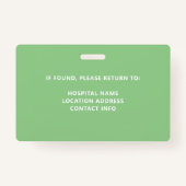 動物シェルターボランティアIDバッジ バッジ (裏面)