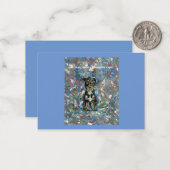 動物シェルターメッセージ付きフラットノテカード ノートカード (正面/裏面インサイチュ)