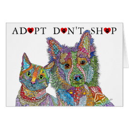 動物シェルター採用Do Shop Greeting Card