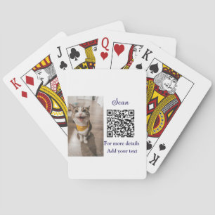 動物シンプル名詳細QRコード追加文字写真 トランプ
