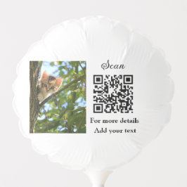 動物シンプル名詳細QRコード追加文字写真 バルーン